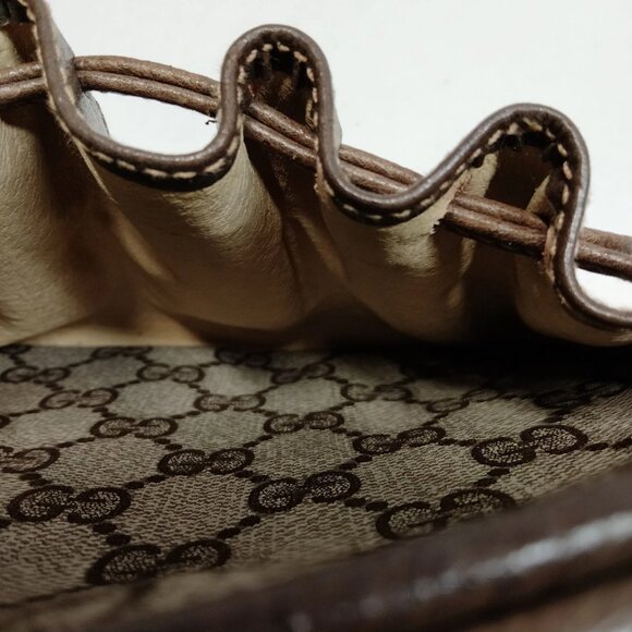 Authentic Gucci Vintage Brown PVC Crossbody bag mon518-111325 - Picture 10 of 16